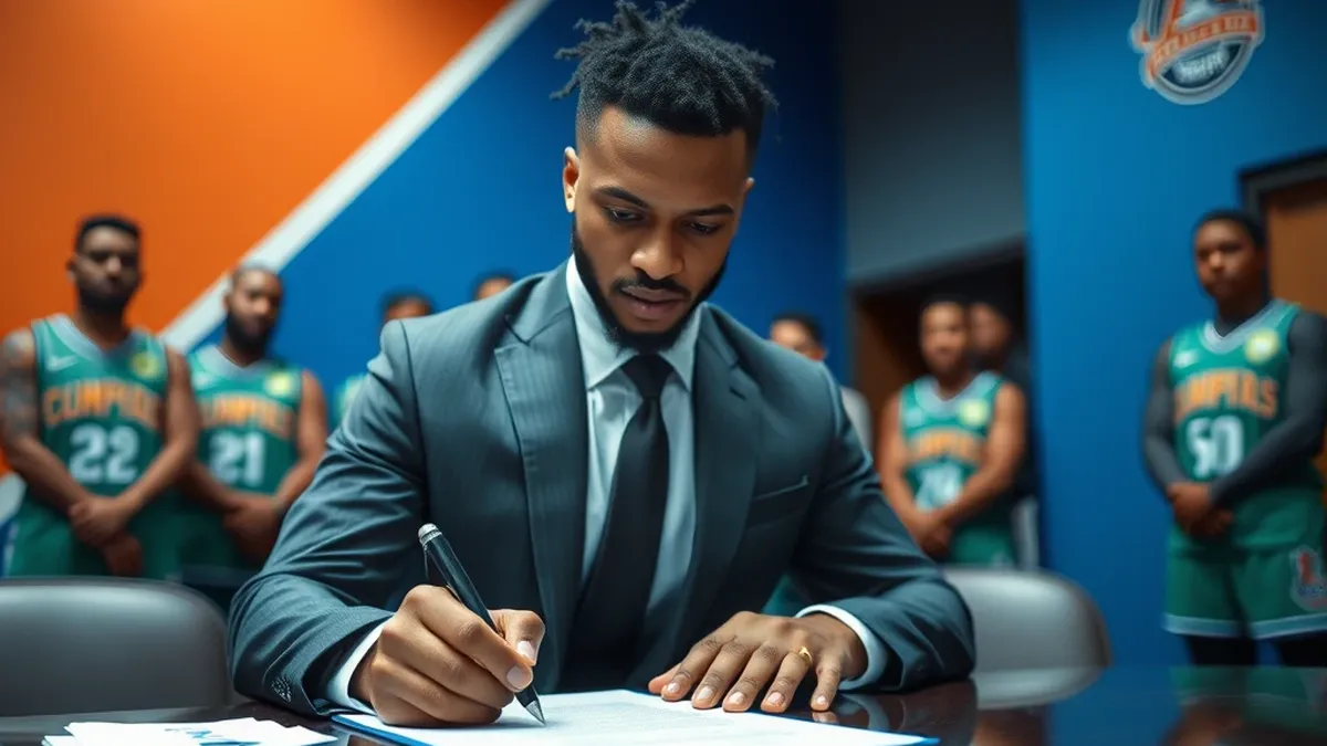 Charlotte Hornets add former Butler star Michael Ajayi on a two-way deal, hoping his 16.4 PPG and 11.1 RPG can help the...